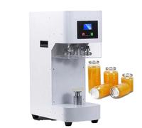 Macchina automatica per sigillare lattine per bottiglie di plastica, vetro e stagno - Macchina per aggraffatrice, tappatura e cucitura di lattine con diametro di 5,6 cm - Sigillatura versatile del