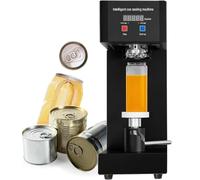 Macchina automatica per sigillare lattine per lattine di plastica, vetro e latta, diametro regolabile 5,2 cm, altezza 5,5-8,3 cm, con contatore e display LCD