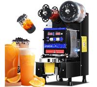 Macchina automatica per sigillare tazze per Bubble Tea, 540-760 tazze/h, controllo digitale con pannello LCD, sigillante elettrico per tazze per tè al latte e caffè