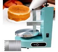 Macchina automatica per spalmare e decorare torte per torte da 10-30 cm, rivestimento elettrico per crema lisciante con set di 9 raschietti per lo styling, velocità regolabile 60-320 giri/min