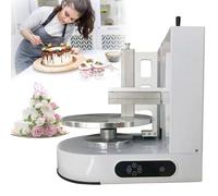 Macchina automatica per spalmare la crema della torta con piatto girevole da 35 cm, strumento per lisciare la glassa della decorazione della torta regolabile per