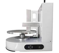 Macchina automatica per spalmare la crema per torte, raschietto regolabile per torte da 10-30 cm, strumento elettrico per lisciare la crema con piatto girevole da 35 cm, per decorazioni di torte di