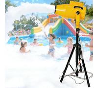 Macchina automatica per spruzzare schiuma, produttore di schiuma Stage Jet da 1000 W per distanza 6-10 m/area 80㎡, per grandi eventi, feste per bambini, piscina, parchi acquatici all'aperto yellow