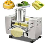 Macchina automatica per torte a strati, macchina per torte a strati, macchina per crêpe da 2200 W con nastro trasportatore, velocità e temperatura regolabili, produce mille crêpe50X35X35 cm 6in