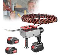 Macchina automatica per trafilatura per pareti con filo di piombo da 15/30 m, batteria 1/2 x 25000 mAh, velocità 40 m/min, arresto automatico, controllo continuo, strumento per elettricista per