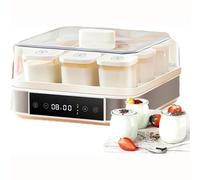 Macchina automatica per yogurt, macchina per yogurt a fermentazione automatica da 9 * 170 ml con controllo regolabile della temperatura e del tempo, lievitatore per impasto, per impasto per yogurt,