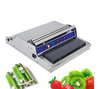 Macchina avvolgitrice a mano, involucro di pellicola per verdure commerciale, temperatura regolabile 50-140 ° C, macchina di sigillatura da 18 "/450 mm per l'imballaggio del vassoio