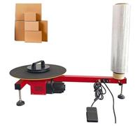 Macchina avvolgitrice elettrica con pellicola estensibile piatta, avvolgitrice per pallet, avvolgitrice estensibile, erogatore di pellicola estensibile, piattaforma girevole da 40 cm, velocità 50 gi