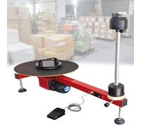 Macchina avvolgitrice elettrica del pallet con la piattaforma girevole, soluzione di imballaggio efficiente per il trasporto & il magazzino delle piccole imprese