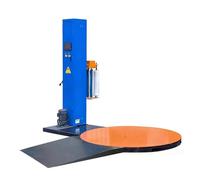 Macchina avvolgitrice elettrica per pallet, macchina avvolgitrice completamente automatica con pannello di controllo CNC e altezza regolabile