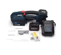 Macchina Avvolgitrice Reggiatrice elettrica portatile con batteria di grande capacità, durata ultra lunga, 3200N, macchina for imballaggio carica, cinghia in PET/PP(V2)