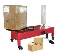 Macchina avvolgitrice semiautomatica industriale per imballaggio pallet, dispenser elettrico con piattaforma girevole regolabile, migliora l'efficienza nella logistica e nel magazzino