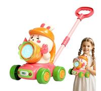 Macchina Bolla Automatica, Macchina Bolle per I | Troys Trolley di Coniglio - Giocattoli educativi del in Schiuma con a LED, Passeggiata rotanti all'aperto Giochi