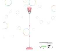 Macchina Bolle Con Supporto,Giocattolo da Giardino con e Musica,Soffiatore per Bolle Altezza Regolabile da 53 a 119 cm | Per Bambini E Bambine Gioco Estivo All'Aperto Prato Giardino Cortile
