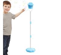 Macchina Bolle - Creatore Esterno Ricaricabile Altezza Regolabile con Supporto | Luce Musica Compleanno Festa Matrimonio Giardino Lampada Torcia | Bambini Piccoli Picnic Campeggio Passaggio Giardino