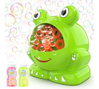 Macchina Bolle di Sapone Bambini Automatico Sparabolle di Sapone Matrimonio con 2 Bottiglie Liquido per Bolle Giocattoli Bambino Bambina 3 4 5 6 7 8 Anni Giochi Giardino Regalo Compleanno Bimbo Bimba