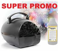 MACCHINA BOLLE DI SAPONE (batteria o corrente) + 1 LT. LIQUIDO x party disco fes