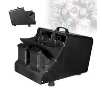 Macchina Bolle Portatile, Soffiatore Matrimonio | Macchina per Bolle Automatica Portatile da 4.5kg con Serbatoio da 2.5L e Angolo Regolabile a 45°(Black,Plug-in)