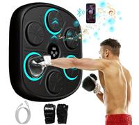 Macchina Boxe Musicale, Macchina da Boxe Musicale Bersaglio LED Montato a Parete, Music Boxing per Adulti e Bambini, Supporta Bluetooth, Regolazione della velocità
