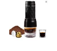 Macchina caffè 3in1 portatile espresso capsule/macina mano caldo/freddo viaggio