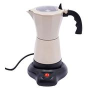 Macchina Caffè 480W Caffettiera Elettrica 300ml con Base Per 6 tazze Espresso Moka Elettrica Macchina Caffè Portatile per Casa, Festa, Caffetteria, L'ufficio, Dormitorio, Negozio Tè Al Latte