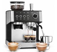 Macchina Caffè Automatica 20 Bar 1500 W con Macinacaffè Integrato (30 livelli) - Montalatte automatico + lancia vapore - Serbatoio 2,3 L e chicchi 270 g - Auto-pulizia, Caffè/Americano/Cold Brew
