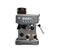 Cecotec Macchina Espresso Barista Power Espresso 20 Barista Steel & Grind. 2200W, 20Bar, Macinacaffè Conico, 2.1L Serbatoio Acqua, 180g Caffè, 30 Livelli, Thermoblock, Doppio Braccio, Accessori