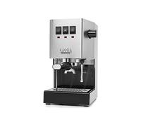 MACCHINA CAFFÈ AUTOMATICA GAGGIA CLASSIC E24, Compatibile con Macinato e Cialde, Pressione pompa 15 bar, Potenza 1200 W, Serbatoio acqua 2,1 l, Disattivazione automatica, ACCIAIO