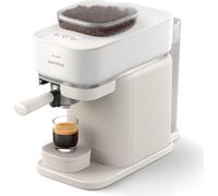 Philips BAR300/00 Baristina Blanc - Macchina per caffè espresso con macinacaffè integrato - Nouvo