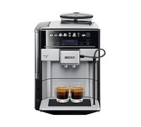 Siemens Macchina da caffè completamente automatica EQ.6 plus s700 TE657503DE, per molte specialità di caffè, ugello per schiuma di latte, macinacaffè in ceramica, funzione doppia tazza, anticalcare, pulizia automatica a vapore, 1500 W, acciaio inossidabile