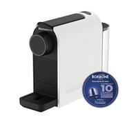 MACCHINA CAFFÈ CAPSULE MELCHIONI FAMILY CORPOSA BIANCA + 10 CAPS BORBONE, Compatibile con Capsule Nespresso, Pressione pompa 20 bar, Potenza 1400 W, Serbatoio acqua 0,5 l, Disattivazione automatica, B