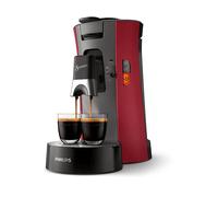 MACCHINA CAFFÈ CIALDE PHILIPS CSA240/90, Pressione pompa 1 bar, Potenza 1450 W, Serbatoio acqua 0,9 l, Disattivazione automatica, Grigio, Rosso