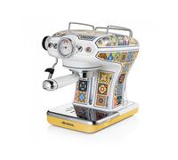 Ariete 1389 Macchina da caffè Positano, 850W, Capacità serbatoio 0,9L, Filtro ½ tazze, Vassoio raccogli goccia, Cappuccinatore
