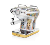 Ariete 1389 Macchina da caffè Positano, 850W, Capacità serbatoio 0,9L, Filtro ½ tazze, Vassoio raccogli goccia, Cappuccinatore
