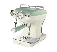 Ariete 1389 Macchina da Caffè Espresso di Design - per Polvere e cialde ESE - filtro 1 e 2 tazze - Montalatte - 850 Watt - Linea Vintage - Verde