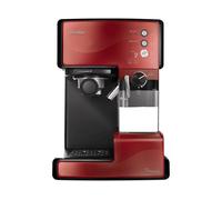 MACCHINA CAFFÈ ESPRESSO BREVILLE VCF046X PrimaLATTE, Compatibile con Cialde caffè, Caffè macinato, Pressione pompa 15 bar, Potenza 1050 W, Serbatoio acqua 1,5 l, Nero, Rosso