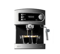 MACCHINA CAFFÈ ESPRESSO CECOTEC Power Espresso 20, Compatibile con Caffè macinato, Pressione pompa 20 bar, Potenza 850 W, Serbatoio acqua 1500 ml, Argento