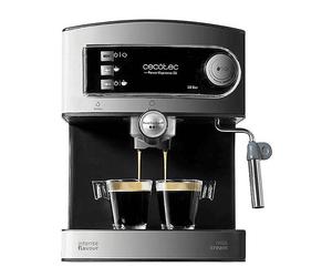 MACCHINA CAFFÈ ESPRESSO CECOTEC Power Espresso 20, Compatibile con Caffè macinato, Pressione pompa 20 bar, Potenza 850 W, Serbatoio acqua 1,5 l, Silver