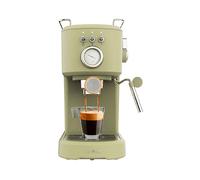 MACCHINA CAFFÈ ESPRESSO CECOTEC Power Espresso 20 Retro Green, Compatibile con Caffè macinato, Pressione pompa 20 bar, Potenza 1100 W, Serbatoio acqua 1,25 l, Nero