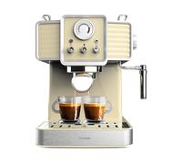 MACCHINA CAFFÈ ESPRESSO CECOTEC Power Espresso 20 Tradizionale Light Yellow, Compatibile con Caffè macinato, Pressione pompa 20 bar, Potenza 1350 W, Serbatoio acqua 1,5 l, Disattivazione automatica, G