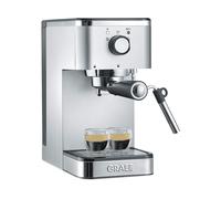MACCHINA CAFFÈ ESPRESSO GRAEF ES400, Compatibile con Caffè macinato, Pressione pompa 15 bar, Potenza 1400 W, Serbatoio acqua 1,25 l, Acciaio inox