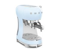 MACCHINA CAFFÈ ESPRESSO SMEG ECF02PBEU, Compatibile con Macinato e Cialde, Pressione pompa 15 bar, Potenza 1350 W, Serbatoio acqua 1,1 l, Azzurro