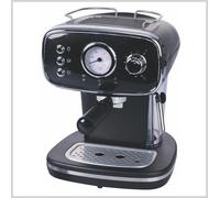 MACCHINA CAFFÈ KOOPER 3 FILTRI PRESSIONE 15BAR SERBATOIO 1.2 LITRI NERO