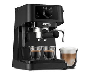 MACCHINA CAFFÈ MANUALE DELONGHI Stilosa, Compatibile con Caffè macinato, Pressione pompa 15 bar, Potenza 1100 W, Serbatoio acqua 1 l, Disattivazione automatica, Nero