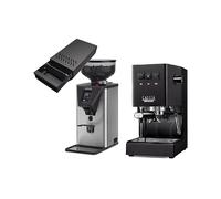 MACCHINA CAFFÈ MANUALE GAGGIA Classic E24 Premium Bundle RI9481 - Pressione pompa 15 bar, Compatibile con Caffè macinato, cialde sistema E.S.E., Pressione pompa 15 bar, Potenza 1200 W, Serbatoio acqua