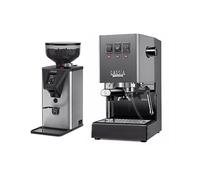 MACCHINA CAFFÈ MANUALE GAGGIA CLASSIC E24 PREMIUM SET RI9481 - Pressione pompa 15 bar, Lancia vapore, Compatibile con Caffè macinato, cialde sistema E.S.E., Pressione pompa 15 bar, Potenza 1200 W, Ser
