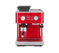 KitchenAid Macchina Espresso con Macinino Integrato Rosso mela | Espresso appena macinato con 15 livelli di macinatura, controllo PID e lancia vapore; struttura metallica resistente