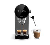 Furore - Macchina per caffè espresso, acciaio inox, compatta, 20 bar, display digitale, 2 tazze