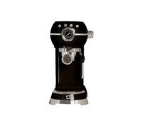FIRST CLASS Macchina caffè Nero Stile Vintage con Corpo in Acciaio