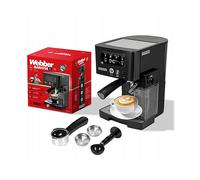 MACCHINA CAFFÈ MANUALE WEBBER M5, Pressione pompa 15 bar, Potenza 1450 W, Serbatoio acqua 1,4 l, Nero